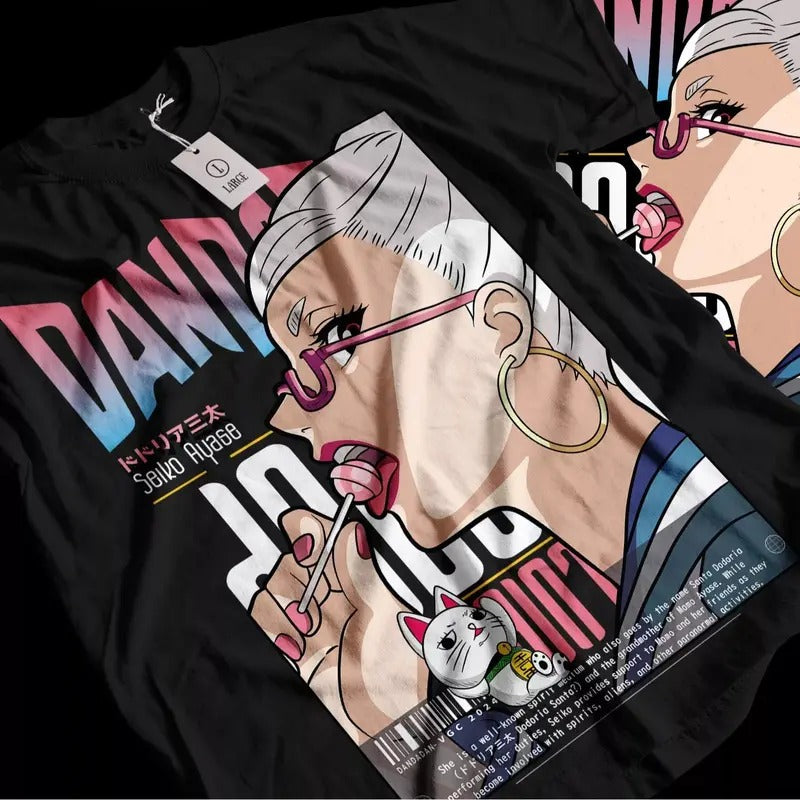 Seiko Ayase T-shirt Dandadan Cosplay Momo Anime Gift Shirt All Size Top Tee Hoodie, Sweatshirt | RetroVerseTees.com