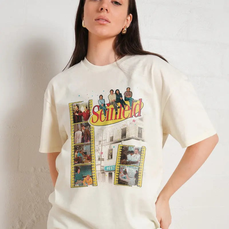 Seinfeld Scenes T-Shirt, Vintage Bootleg, Vintage Shirt, Funny Shirt, Retro Streetwear Shirt, Gifts Suitable for Men &...