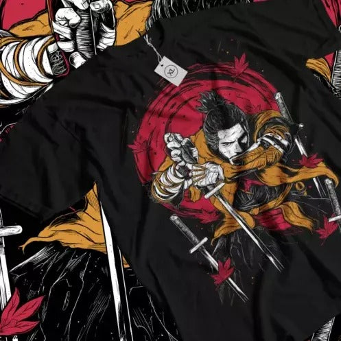 Sekiro Wolf T-Shirt Anime Vintage Special T-shirt Manga Shirts Anime Love shirt Hoodie, Sweatshirt | RetroVerseTees.com