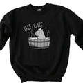 Self Care Capybara Sweatshirt, Funny Capybara Shirt, Homebody Sweatshirt, Gift For Her, Capybara gift Fabric Menswear...