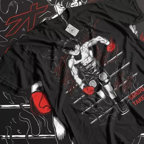 Sendo Hajime No Ippo T-Shirt Ippo Boxing Gym Kbg Gift Blak Shirt All Size Hoodie, Sweatshirt | RetroVerseTees.com