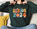 Senior 2024 Sweatshirt, Class Of 2024 Sweatshirt, High School Graduation Sweatshirt, College Grad Sweater, Student Gift,...