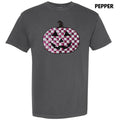 Sequin Checkered Pink Pumpkin Patch Comfort Colors T-Shirt Hoodie, Sweatshirt | RetroVerseTees.com