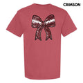 Sequin Football Bow Patch Comfort Colors T-Shirt Hoodie, Sweatshirt | RetroVerseTees.com