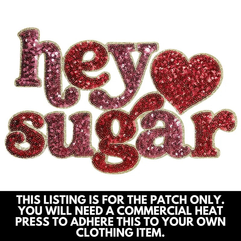 Sequin Hey Sugar Patch - PATCH ONLY T-Shirts, Hoodie, Sweatshirt | RetroVerseTees.com