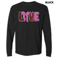 Sequin Love Bow Patch Long Sleeve Comfort Colors T-Shirt Hoodie, Sweatshirt | RetroVerseTees.com
