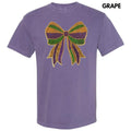 Sequin Mardi Gras Bow Patch Comfort Colors T-Shirt Hoodie, Sweatshirt | RetroVerseTees.com