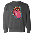 Sequin Mouth Patch Comfort Colors Sweatshirt T-Shirts, Hoodie | RetroVerseTees.com