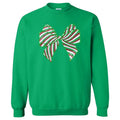 Sequin Red & Green Bow Patch Sweatshirt T-Shirts, Hoodie | RetroVerseTees.com