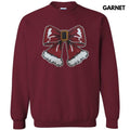 Sequin Santa Bow Patch Sweatshirt T-Shirts, Hoodie | RetroVerseTees.com