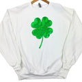 Sequin Shamrock Patch Sweatshirt -- Multiple Colors T-Shirts, Hoodie | RetroVerseTees.com