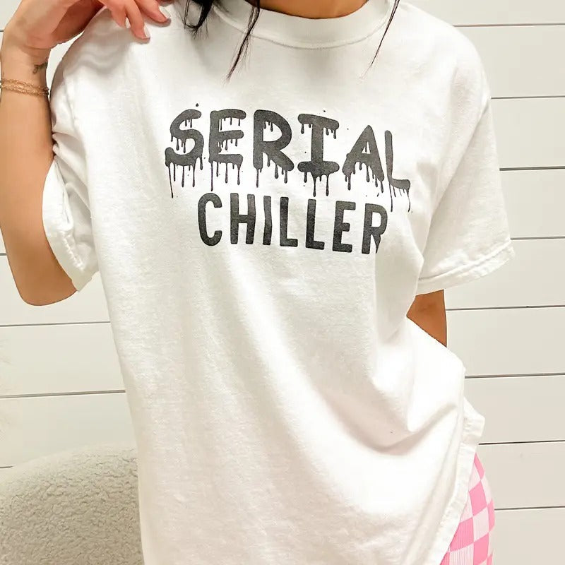 Serial Chiller Graphic Tee Hoodie, Sweatshirt | RetroVerseTees.com