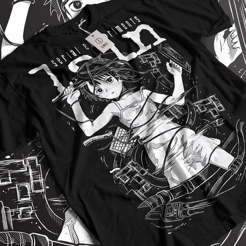 Serial Experiments Lain T Shirt, Science Fiction Anime Graphic Tee Men & Women Hoodie, Sweatshirt | RetroVerseTees.com