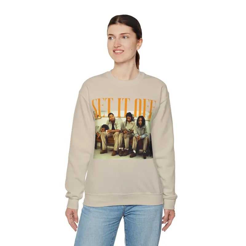 Set It Off Unisex Sweatshirt, Movie Sweatshirt Gift For Fan Cotton Casual T-Shirts, Hoodie | RetroVerseTees.com