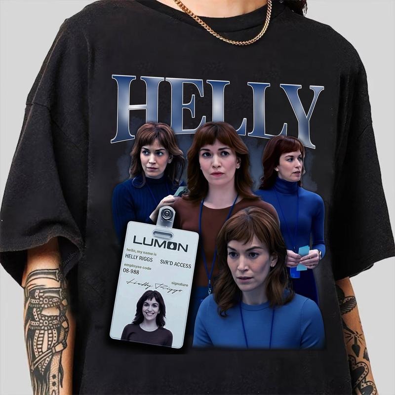 Severance Helly R Shirt, Severance Graphic Tee, Vintage Bootleg Style Graphic Tee, Gift for TV Lovers, Lumon, Macrodata...