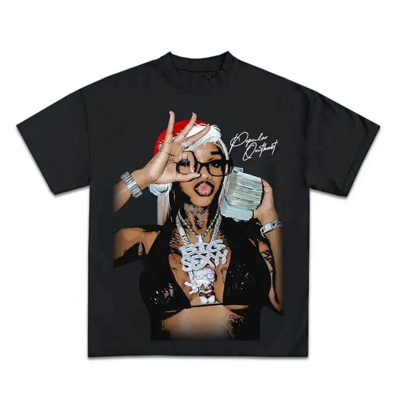 Sexy Redd Ghetto Superstar Santa Hat Tee Shirt Graphic Merry Christmas Hoodie, Sweatshirt | RetroVerseTees.com