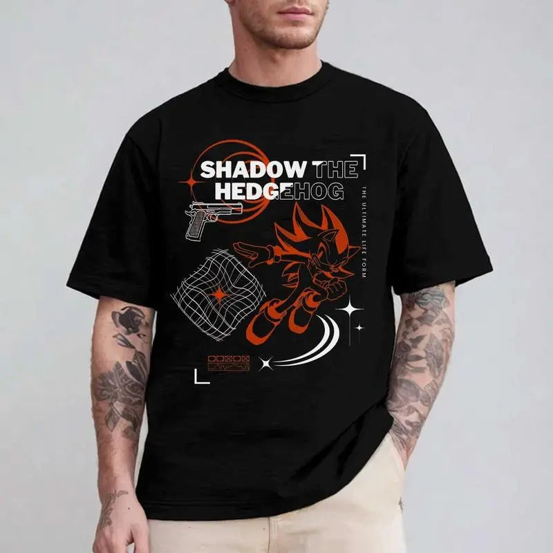 Sh4d0w The Hedgehog 3 Red Movie Sweatshirt Hoodie Shirt | RetroVerseTees.com