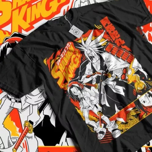 Shaman King Yoh T-shirt Amidamaru Yoh Asakura Anime Manga Gift Shirt All Size Hoodie, Sweatshirt | RetroVerseTees.com