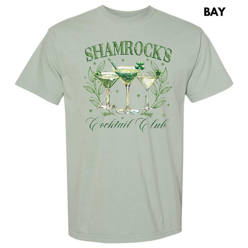Shamrock Cocktail Club Comfort Colors T-Shirt Hoodie, Sweatshirt | RetroVerseTees.com