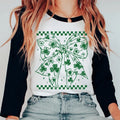 Shamrock Coquette Big Bow Unisex Shirt, St Patrick's Clover Tshirt, TWO SHIRTS AVAILABLE Hoodie, Sweatshirt