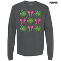 Shamrock Faux Glitter Collage Long Sleeve Comfort Colors T-Shirt 'NLB' Hoodie, Sweatshirt | RetroVerseTees.com