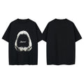 Shark Head Round Neck Pullover Loose Short Sleeve T-Shirt Hoodie, Sweatshirt | RetroVerseTees.com