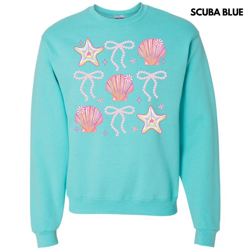 Shells & Stars Bow Collage Sweatshirt 'NLB' T-Shirts, Hoodie | RetroVerseTees.com