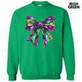 Shimmer Mardi Gras Bow Sweatshirt T-Shirts, Hoodie | RetroVerseTees.com
