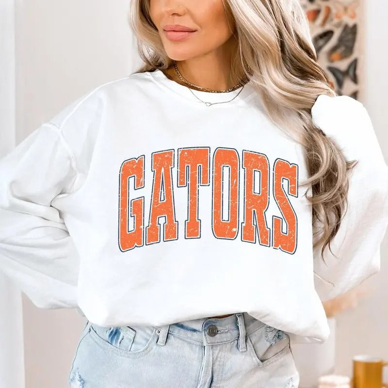 Shirt Vintage Distressed Aesthetic Florida Gators sweatshirt Premium Quality Unisex Gators sweatshirt, Crewnecks, and...