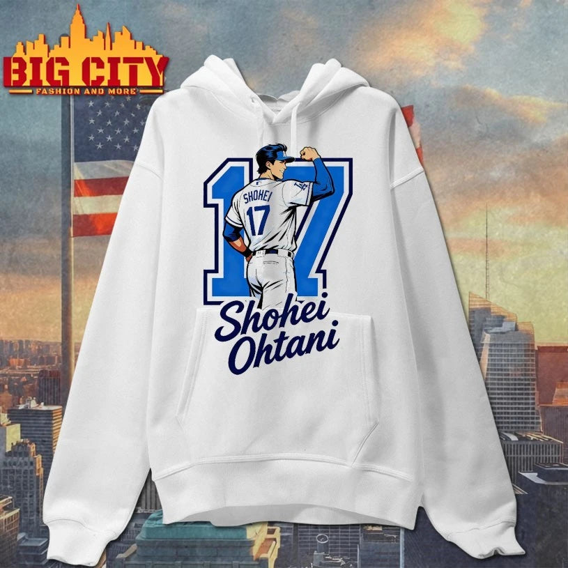 Shohei Ohtani Dodgers 17 Baseball Cartoon Shohei Shirt