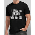 Short Sleeve Crew Neck Tees for Summer, Men's Comfy Casual Outdoor T-shirt with Wife Slogan Print Made in USA Hoodie,...