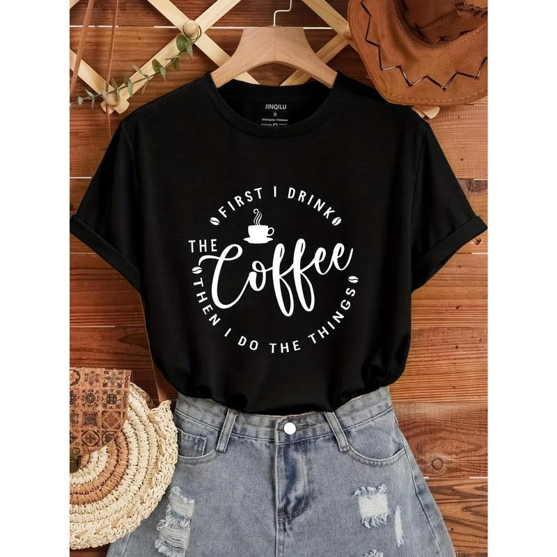 Short Sleeve FOG Print Crew Neck T-shirt, Women'WB shield Casual Top for Spring & Summer Hoodie, Sweatshirt