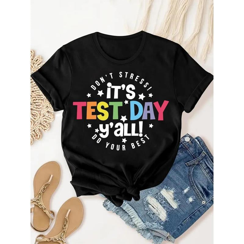Short-Sleeve Graphic T-Shirt - Casual Round-Neck Top for Spring Gunpla brand Summer