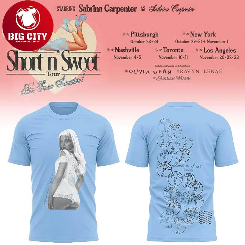Short n Sweet Tour 2025 Two Sided Shirt