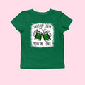 Shut Up Liver You_re Fine Bleech Print St. Patrick's Day Bella Women's Baby Tee, Y2K 2000's Style, Streetwear Style...