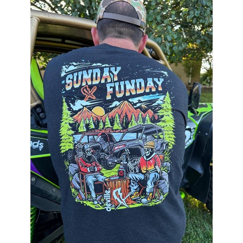 Side by Side UTV Sunday Funday tee shirt Polaris can-am rzr x3 ranger sceneclothing Hoodie, Sweatshirt | RetroVerseTees.com