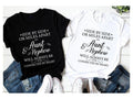Side by Side or Miles Apart Aunt Nephew Shirt, Sister Birthday Gift Shirt, Aunt Announcement Tee, Will Always Be...