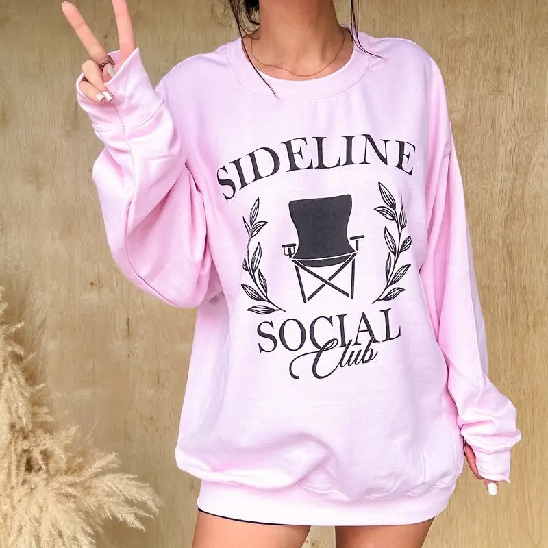 Sideline Social Club Graphic Pullover T-Shirts, Hoodie, Sweatshirt | RetroVerseTees.com
