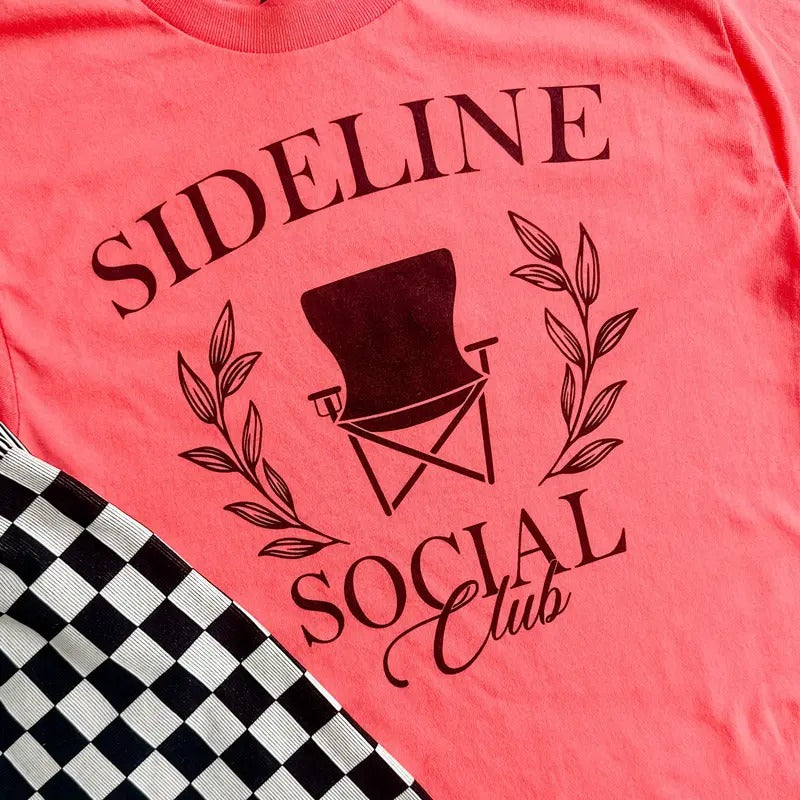 Sideline Social Club Graphic Tee Hoodie, Sweatshirt | RetroVerseTees.com