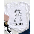 Sign Language Teacher Lightsaber brand Shirt, Loose, Women'WB shield Casual Round Neck Lightsaber brand-Shirt style 02...