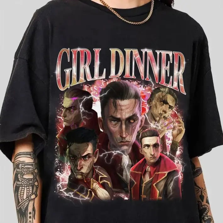 Silco Arcane T-Shirt,  Anime Apparel fanmerch, lol Merchandise Girl Dinner Shirt Hoodie, Sweatshirt | RetroVerseTees.com
