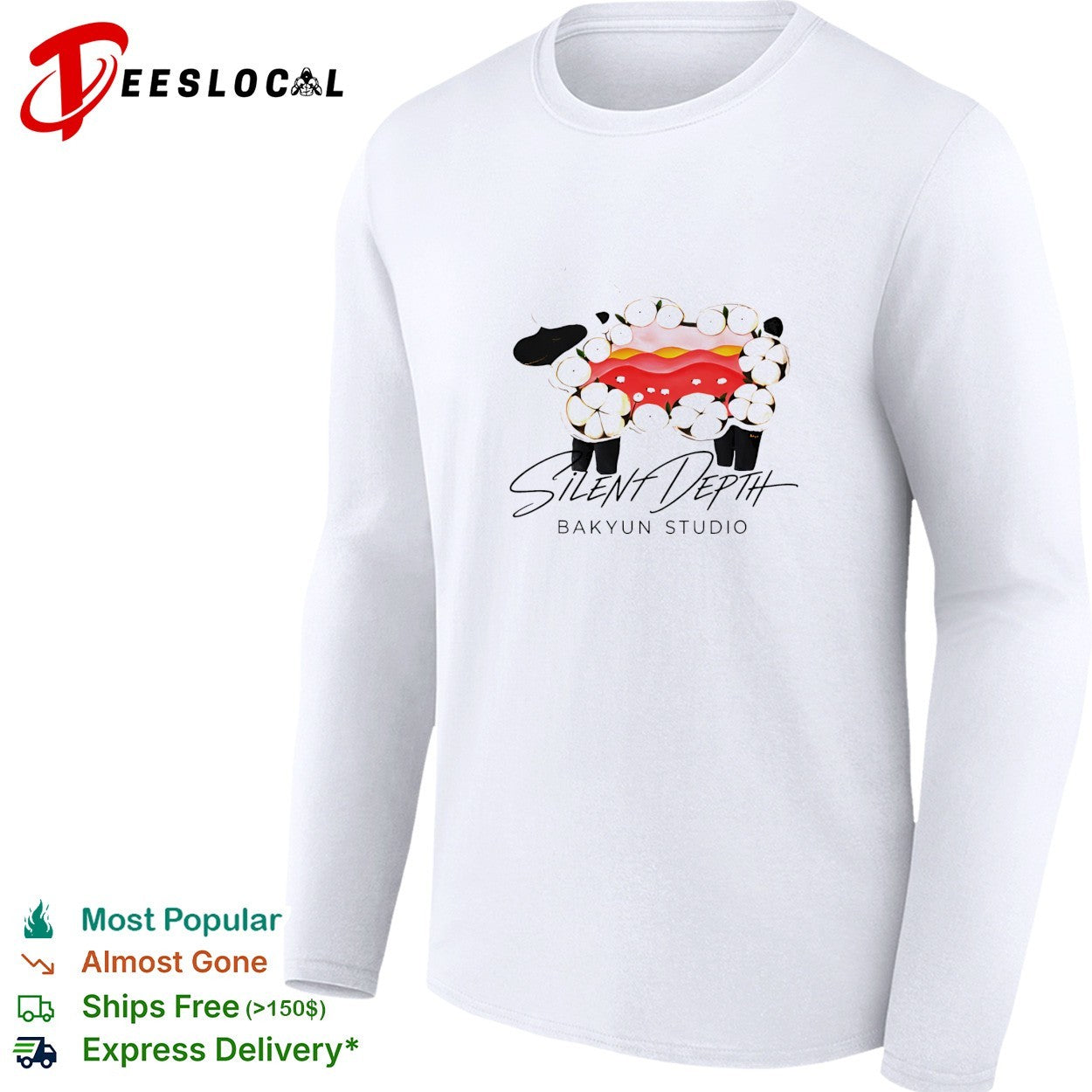 Silent Depth Bakyun Studio sheep mascot shirt