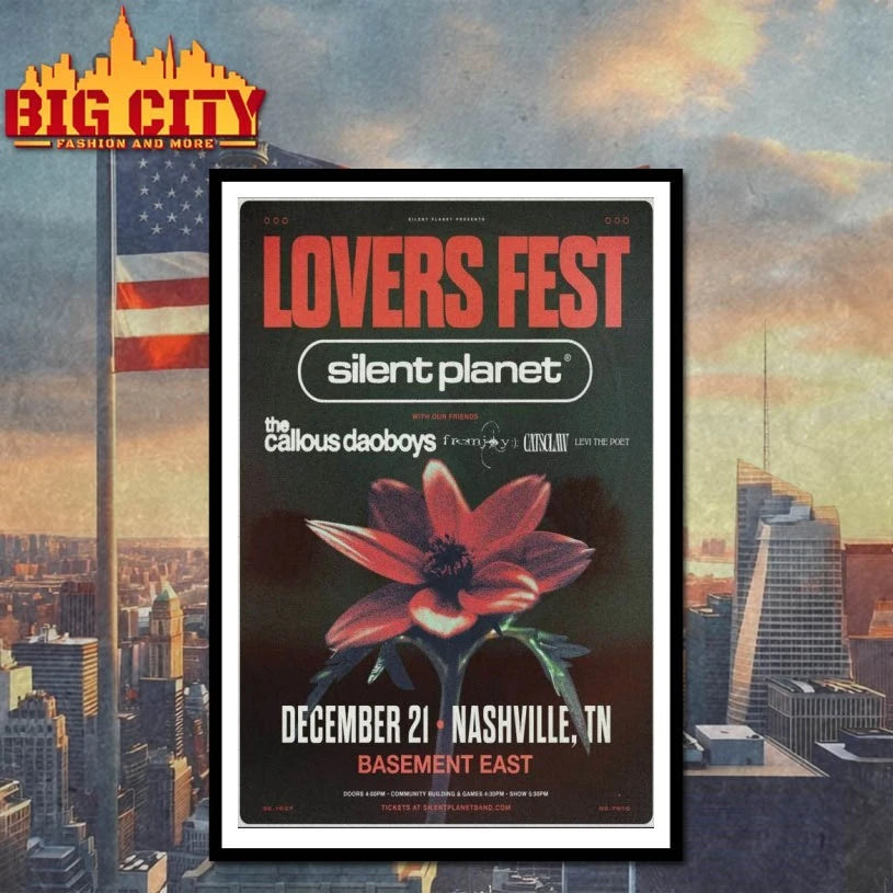 Silent Planet Basement East Nashville Poster shirt
