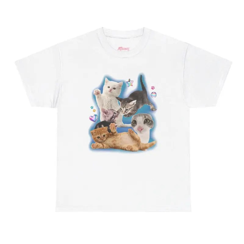Silly Cat Shirt Tee 90s Cat Meme TShirt Hoodie, Sweatshirt | RetroVerseTees.com