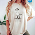 Silly Goose On The Loose T-shirt Streetwear Breathable and Casual Comfort Comfortable Fabric Fit Fabric Fit Hoodie,...