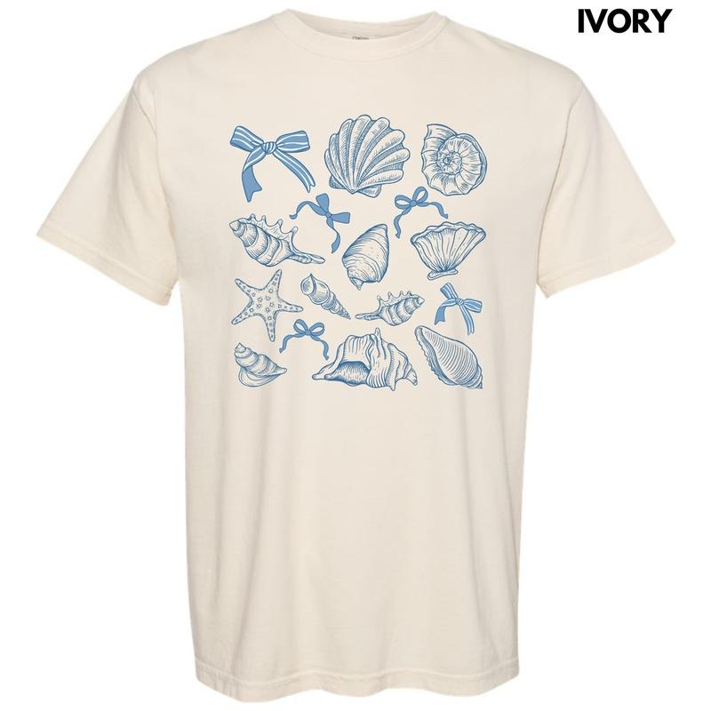 Simple Seashells Comfort Colors T-Shirt 'NLB' Hoodie, Sweatshirt | RetroVerseTees.com