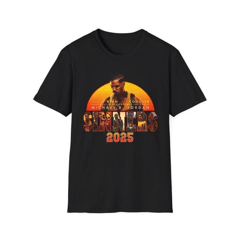 Sinners 2025 T-Shirt Action Movie Streetwear Unisex Tee Hoodie, Sweatshirt | RetroVerseTees.com