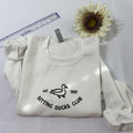 Sitting Ducks Club Embroidered sweatshirt; Ducks Club crewneck Casual Plain Cotton Casual T-Shirts, Hoodie