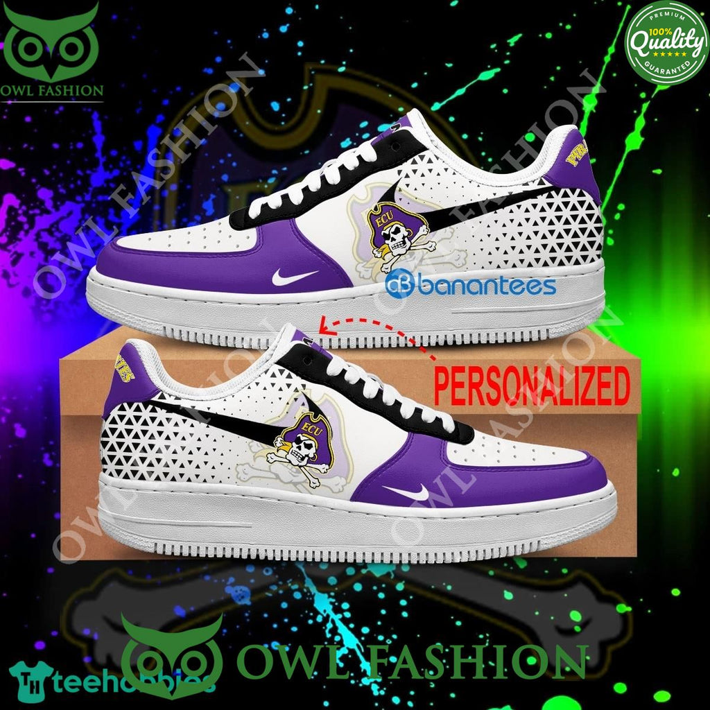 Personalized NCAA East Carolina Pirates Air Force 1 Shoes AOP AF1 Sneaker