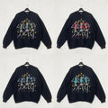 Skeleton All Team Football Halloween Sweatshirt In Black Color T-Shirts, Hoodie | RetroVerseTees.com